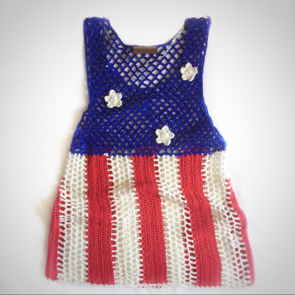 Star-Spangled Crochet Top
